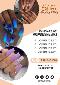 Nail Shop A5 template