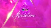 nail tech, branding, video ads, nail salon, b Digital Display (16:9) template