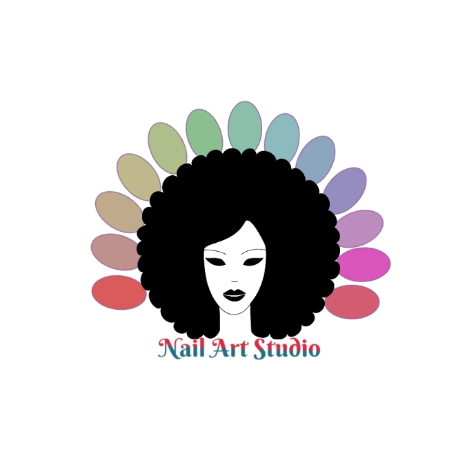 Nail tech Logo template