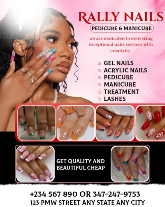 Nails advertising poster Template | PosterMyWall