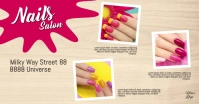 Nails Salon Template Banner Header cover Ad Iklan Facebook