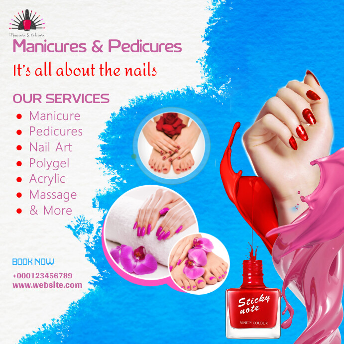 Nails Square (1:1) template