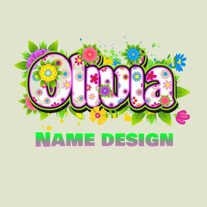 Copy of name design | PosterMyWall