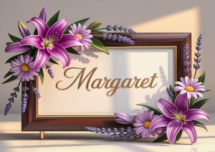 Name frame Template | PosterMyWall
