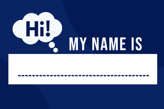 Name Tag Introduction Labels Templat | PosterMyWall