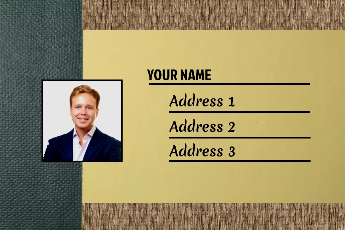 Name label template | PosterMyWall