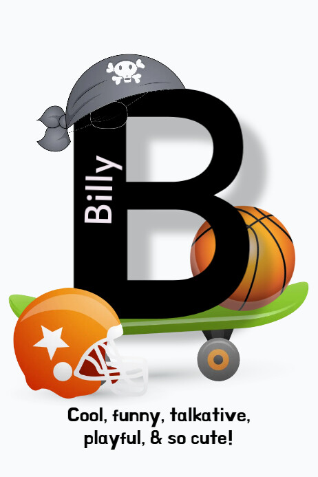 Example Last Name Poster Plantilla de Name Poster template | PosterMyWall