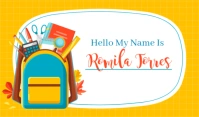 name tag, label, class tag template