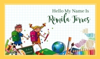 name tag, label, class tag template