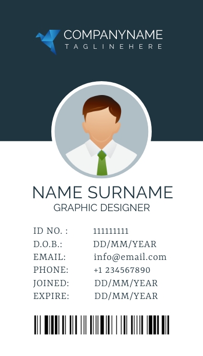 Name Tag Card Design Example name tag design Template | PosterMyWall