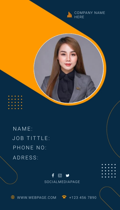 Name Tag Card Design Example Name Tag Template | PosterMyWall