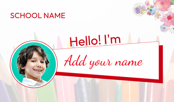 Design In Name Tag Name Tag Design Template | PosterMyWall