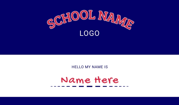 Design In Name Tag Name Tag Design Template | PosterMyWall