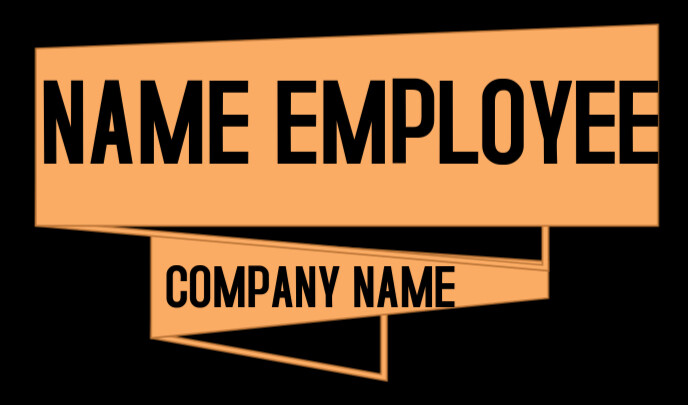 Work Name Tag Layout NAME TAG EMPLOYEE Template | PosterMyWall