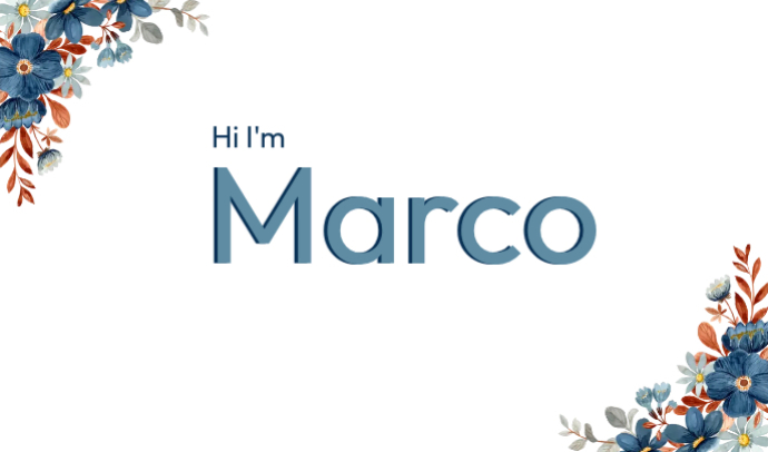 Personal Introduction Tags Template | PosterMyWall