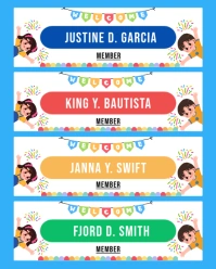 name tag for kids Instagram Portrait template