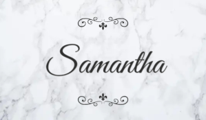 White Name Design Tag Template