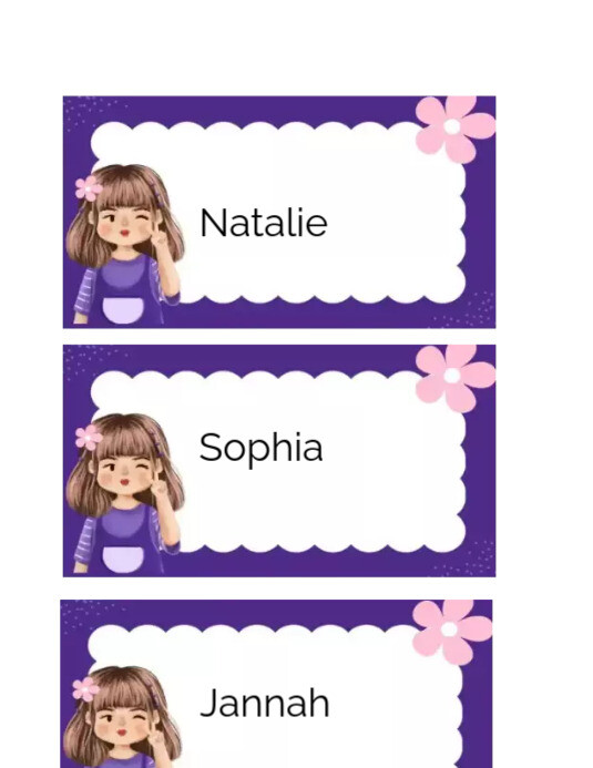 Plantilla de Name tags PosterMyWall Plantilla de Name tags PosterMyWall