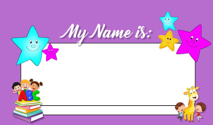 NAME TAGS.E Template | PosterMyWall