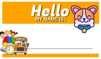 NAME TAGS.E template