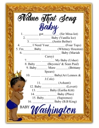 Name That Song Baby Flyer (US Letter) template