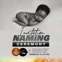 Naming ceremony Instagram Post template