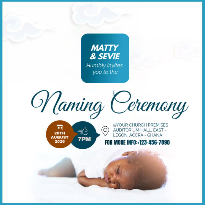 Naming ceremony Iphosti le-Instagram template
