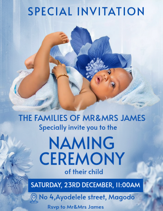 Naming ceremony Template | PosterMyWall