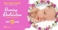 Naming Ceremony Poster Template Facebook Shared Image