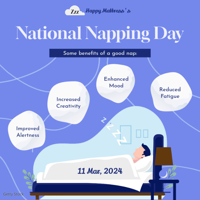 Kit Napping Post Napping day instagram template | PosterMyWall
