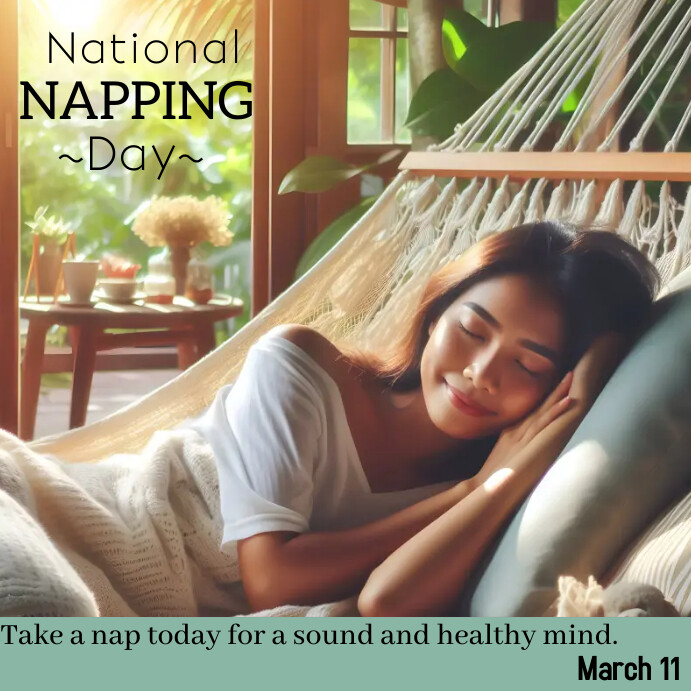 Napping day template | PosterMyWall