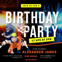 Modele Invitation Anniversaire Naruto Postermywall Modele Invitation Anniversaire Naruto Postermywall