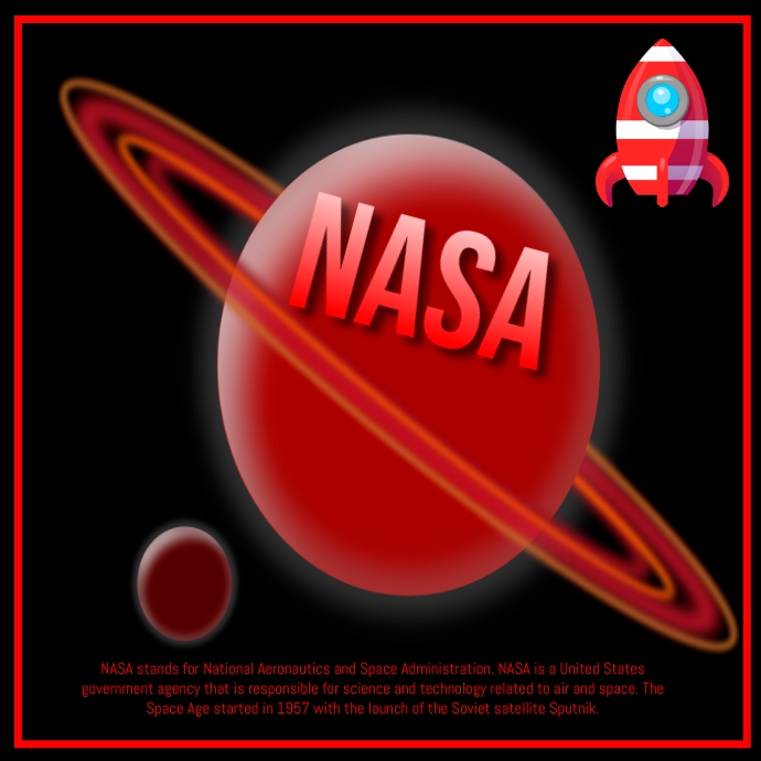 NASA LOGO Template | PosterMyWall