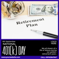 National 401(k) Day Instagram Post template