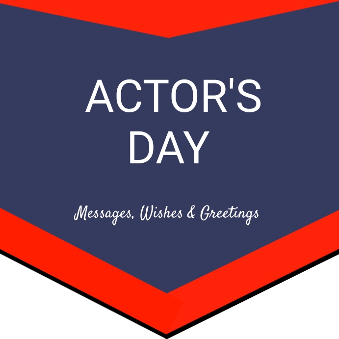 Actor Day Plantilla de National Actor day instagram post | PosterMyWall