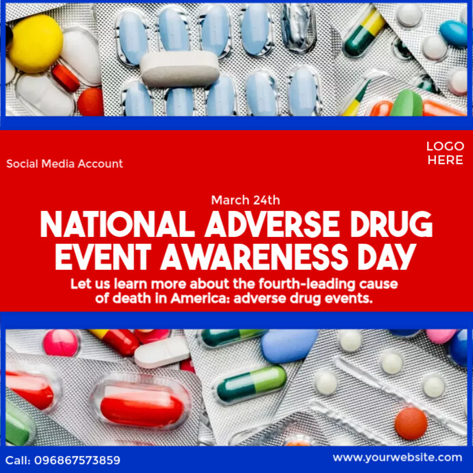 Medication Event national adverse drug event awareness day Template | PosterMyWall