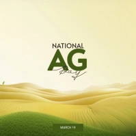 National AG Day template Publicación de Instagram