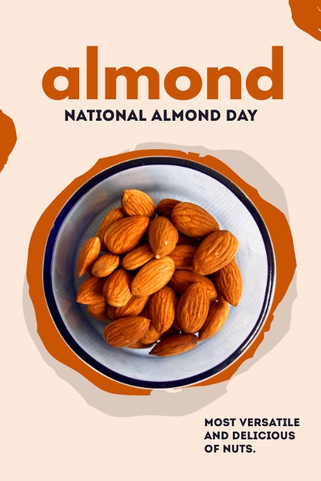 National Almond Day โปสเตอร์ template