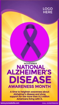 National Alzheimer’s Disease Awareness Month История на Instagram template