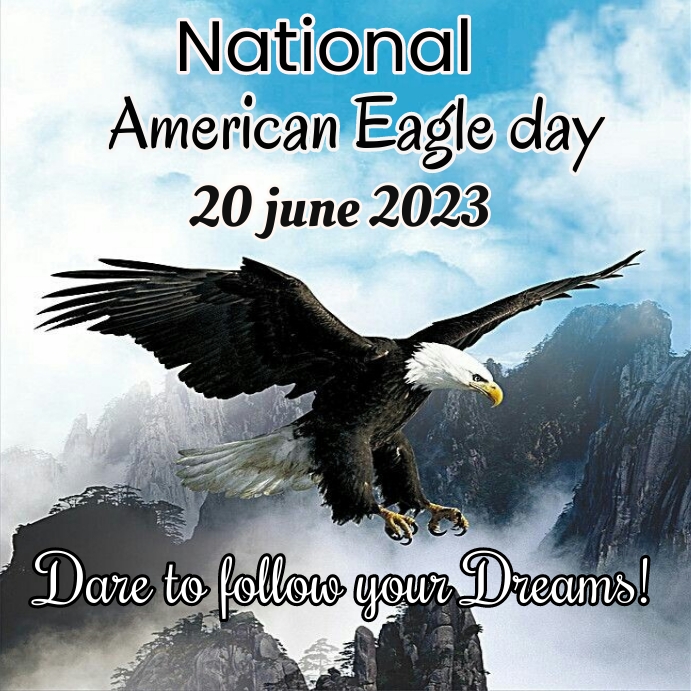 National american Eagle instagram post template