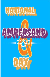 National ampersand day Полстраницы широкого формата template