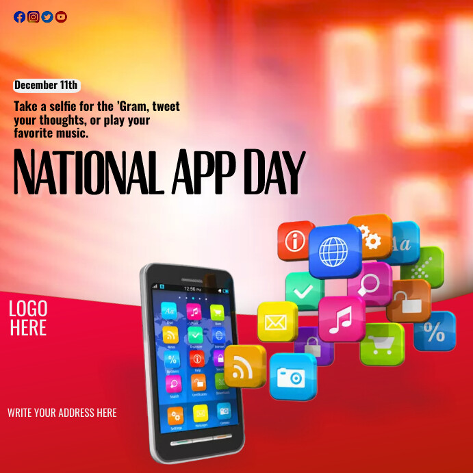 national app day Template | PosterMyWall