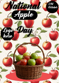 National Apple day A4 template
