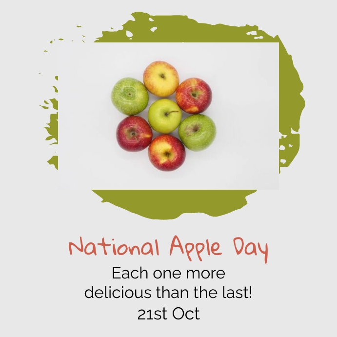 National Apple Day Template PosterMyWall