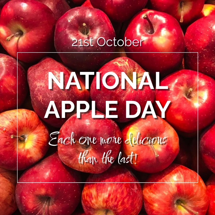 National Apple Day Template PosterMyWall