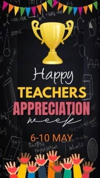 national appriciation week Tampilan Digital (9:16) template