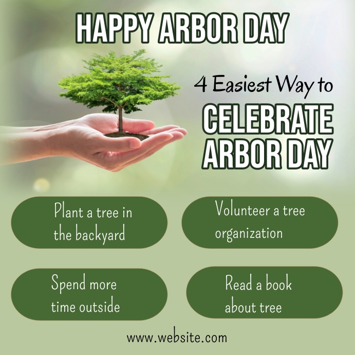 national arbor day,arbor day celebration Template PosterMyWall