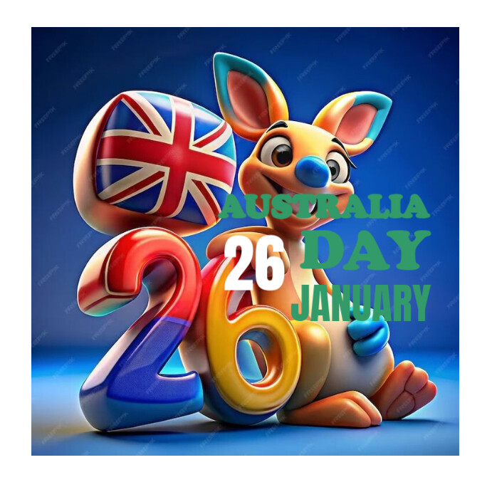 National Australia Day Publicação no Instagram template