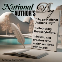 National Author's Day template