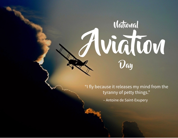 National Aviation Day Template PosterMyWall
